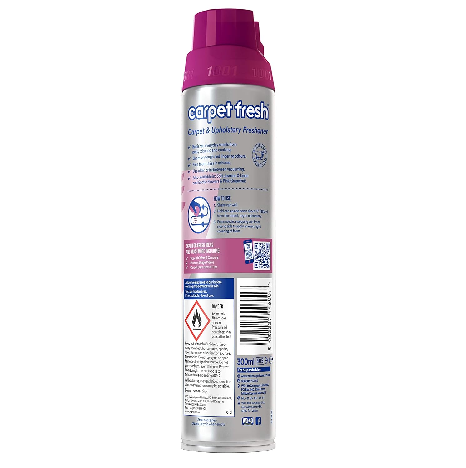 1001 Carpet Fresh Pet Thai Orchid & Passionfruit 300ml