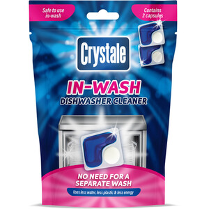 Crystale In-Wash Dishwasher Cleaner 2 Pack