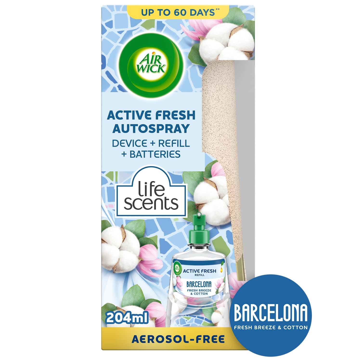 Airwick Barcelona Active Fresh Mist Machine And Refill 