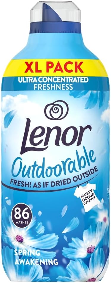 Lenor Spring Awakening Outdoorable Fabric Conditioner 86 Washes, 1.204L