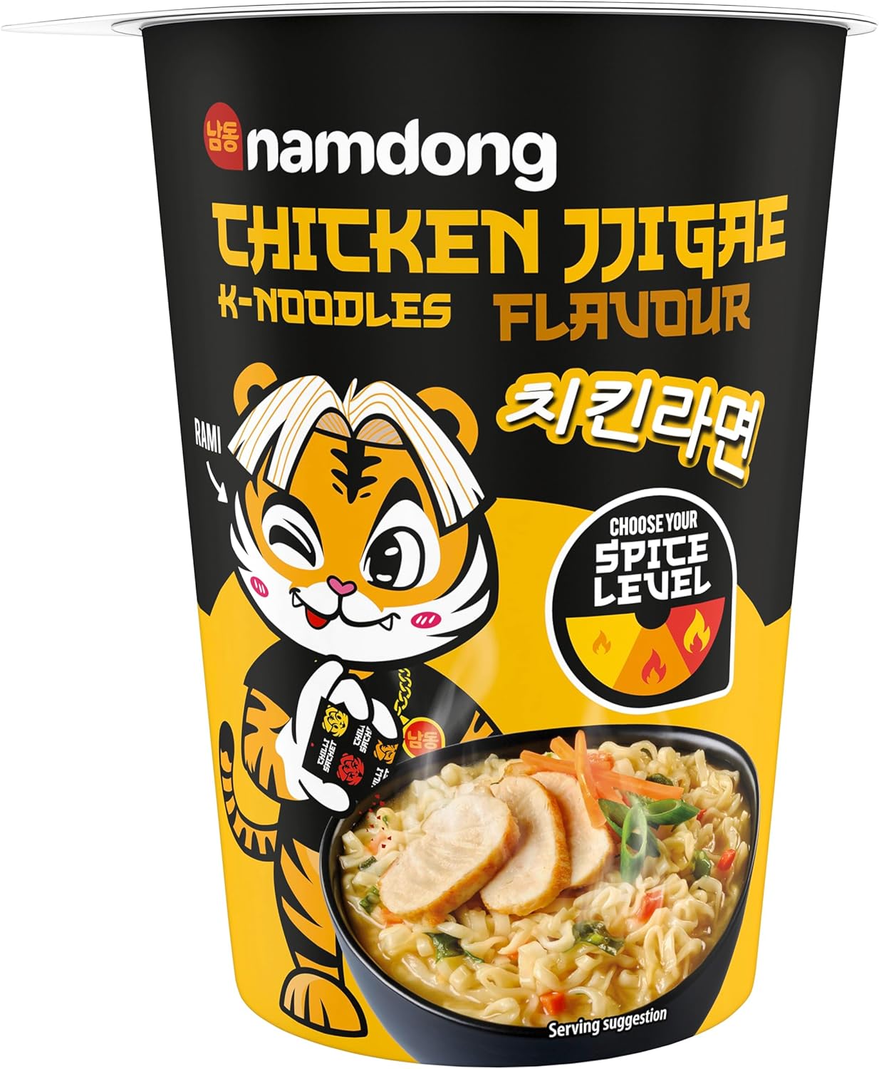 Namdong Chicken Jjigae Noodle Pot Korean-style Instant Noodles 8x 84g