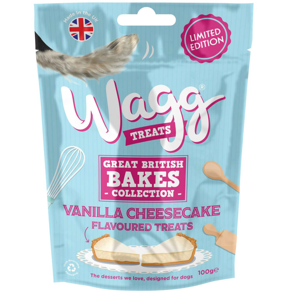 Wagg Limited Edition Cheesecake Great British Bakes Dog Treats