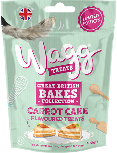 Wagg Limited Edition Carrot cake Great British Bakes Dog Treats