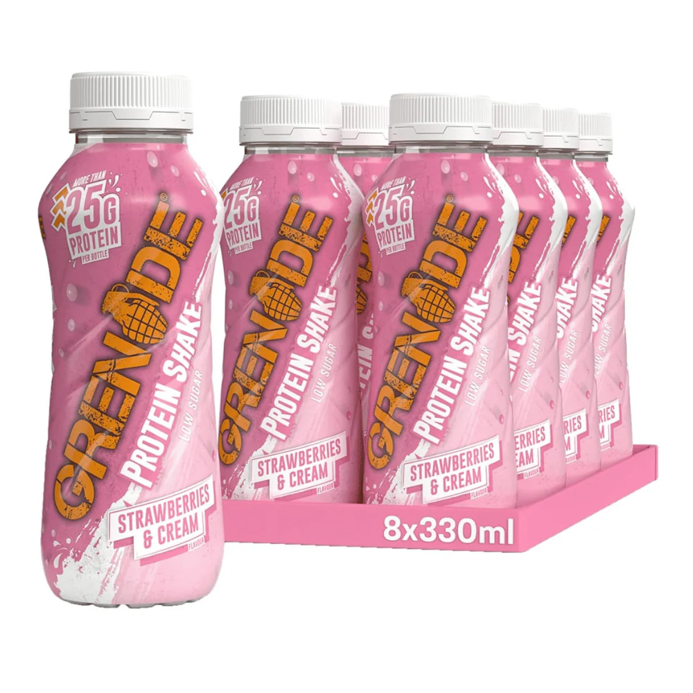 Grenade Strawberries And Cream Protein Shake 330ml x 8