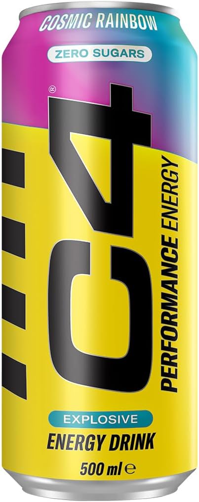 C4 Performance Energy Drinks Cosmic Rainbow 500ml (12 pack)