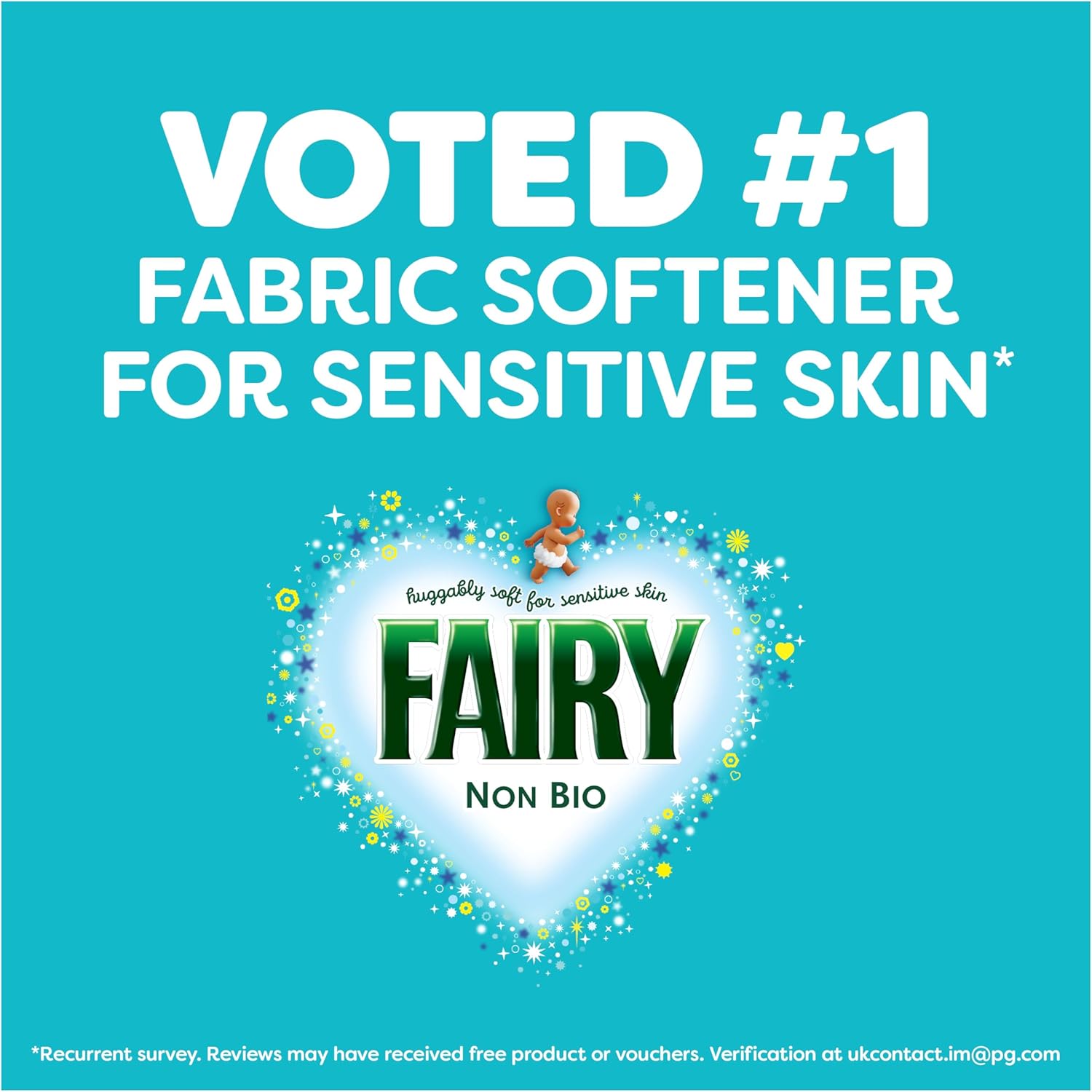 Fairy Platinum Non Bio Washing Liquid Laundry Detergent, 130 Washes