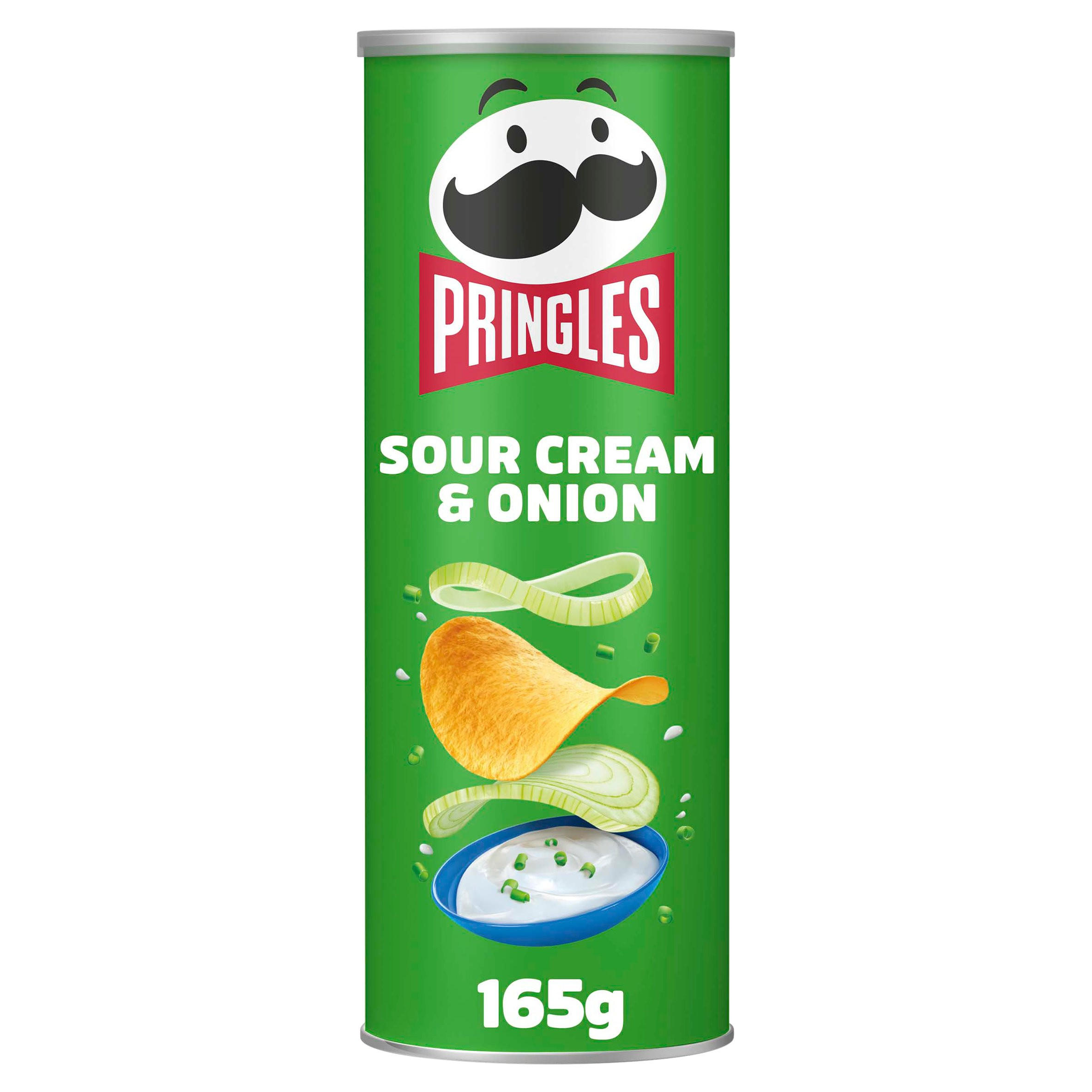 Pringles sour cream and onion 165g 