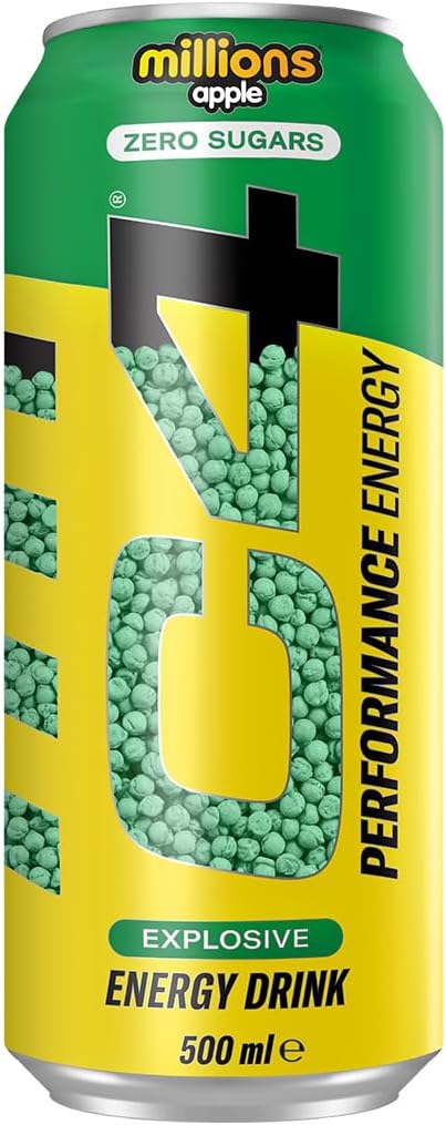 C4 Performance Energy Drinks Millions Apple (12 x 500ml)