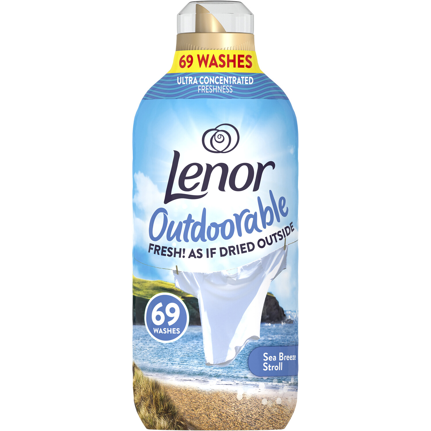 Lenor Outdoorable Fabric Conditioner Sea Breeze Stroll (8 x 69 Wash)