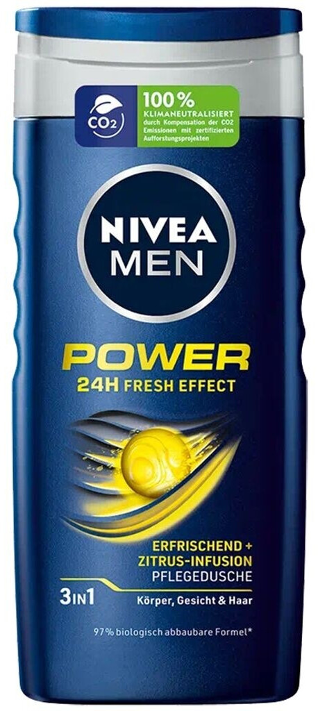 NIVEA Men's 3in1 Shower Gel Power Refresh (6 x 250ml)
