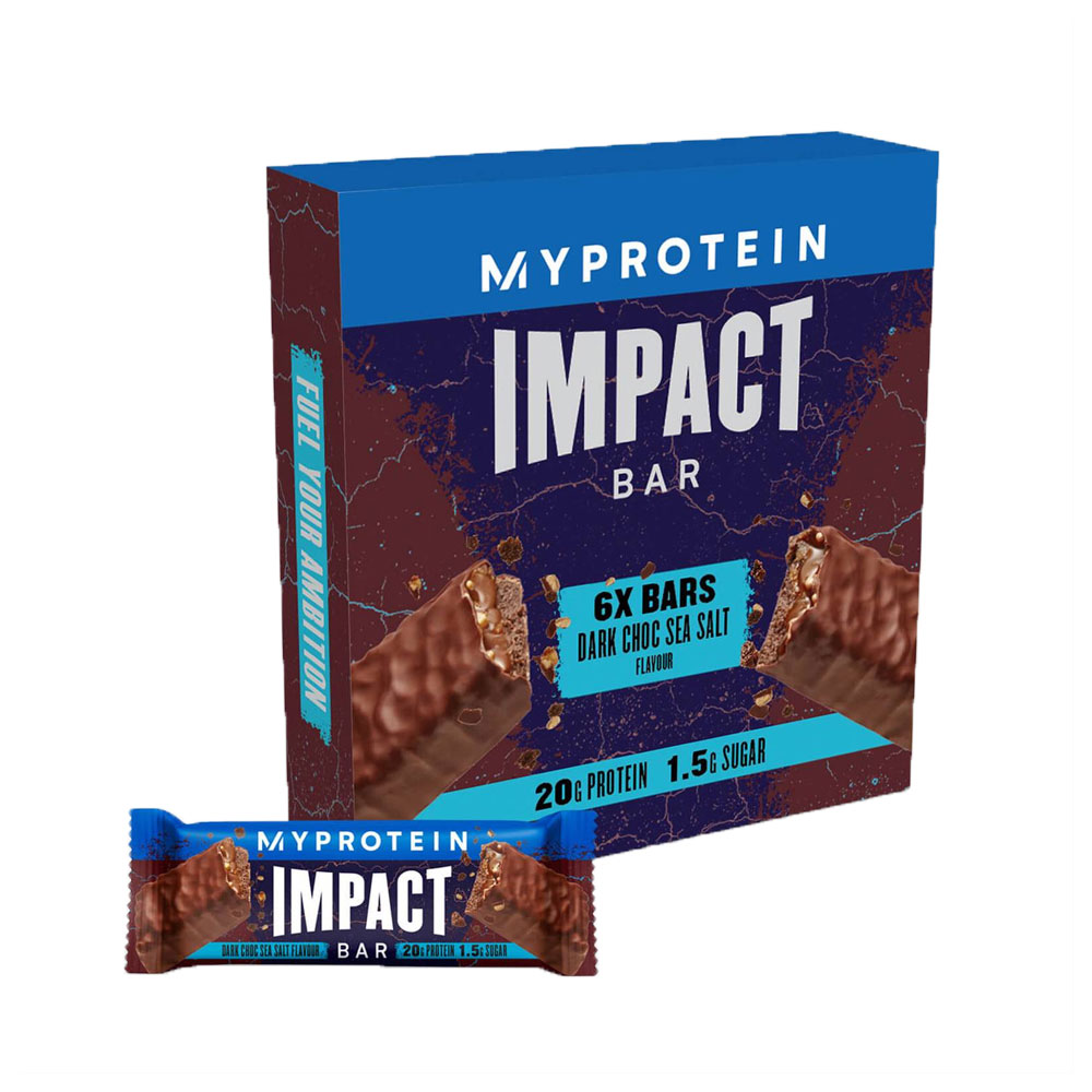 My Protein Impact Bar Dark Choc & Sea Salt 6x64g 