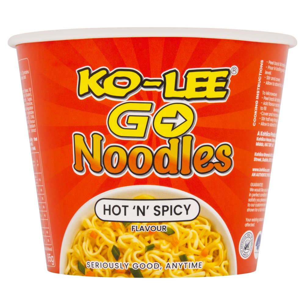 Ko-Lee Go Hot 'n' Spicy Flavour Noodles 3 x 55g