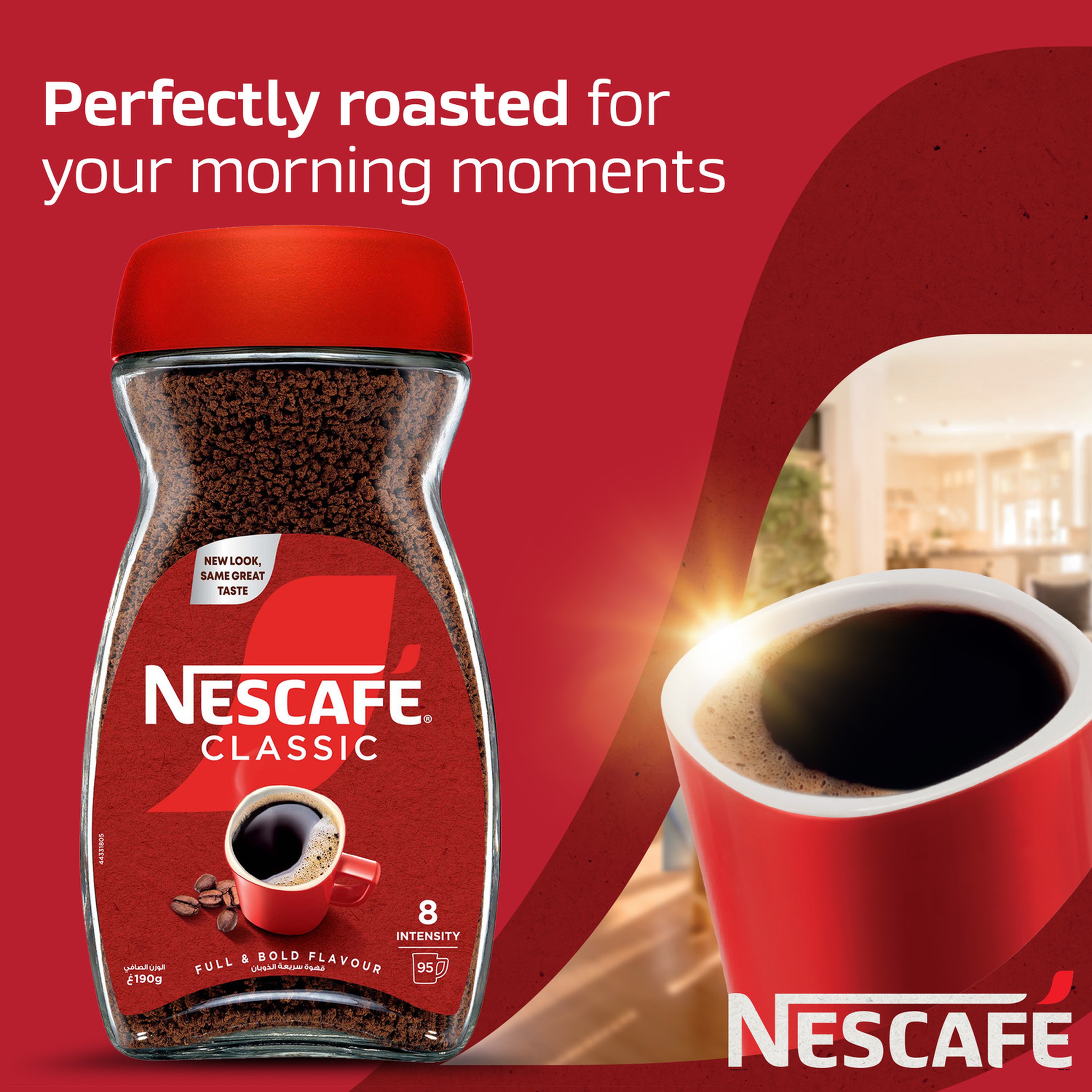 Nescafe Original Instant Coffee Jar, 190g