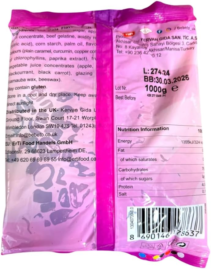 Bebeto Gummy Mix Pick & Mix Sweets – 1kg Bag