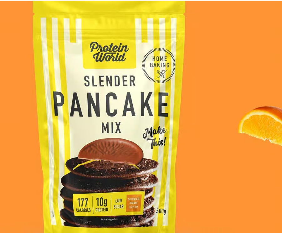 Protein World Slender Pancake Mix Chocolate Orange Flavour 500g