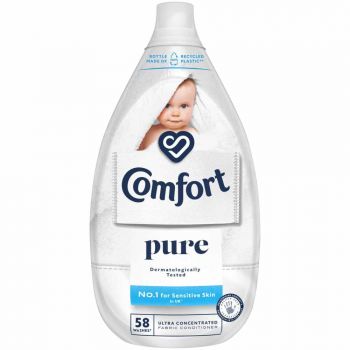 Comfort Ultimate Fabric Conditioner Pure White 58 Washes 870ml