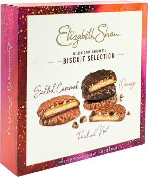 Elizabeth Shaw - Milk & Dark Chocolate Biscuit Selection Pack (3 x 140g) 