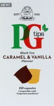 PG TIPS FLAVOUR TEA CAPSULES X10 CARAMEL VANILLA NESPRESSO MACHINE COMPATIBLE