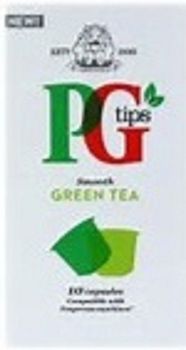PG TIPS FLAVOURED TEA CAPSULES X10 GREEN TEA NESPRESSO MACHINE COMPATIBLE