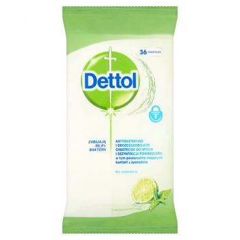 Dettol Lemon & Mint 36 Wipes All Purpose Cleaner