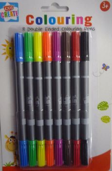 Kids Create Double Ended Felt Tips 8 Pack Age 3+