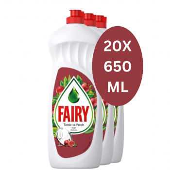 Fairy Washing Up Liquid Pomegranate (20x 650ml)