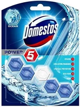 Domestos Power 5 Ocean Toilet Rim Block 55g