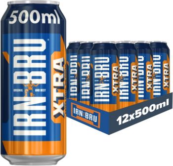 IRN-BRU XTRA, Zero No Sugar & Low Calorie 12 x 500ml Fizzy Drinks