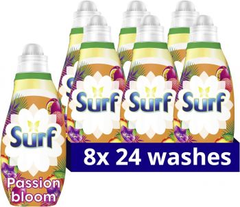 Surf Passion Bloom Liquid Laundry Detergent 24 Washes 8 x 648ml