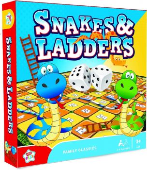 Kids Play Snakes & Ladders Family Classics Board Game 