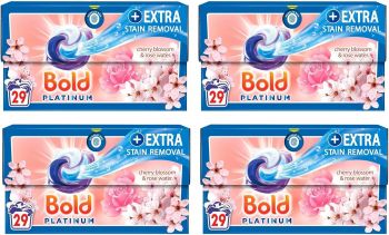 Bold Platinum Cherry Blossom & Rose Water Capsules (4 x 29 Washes)