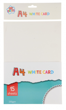 Kids Create A4 White Card 15 Sheets