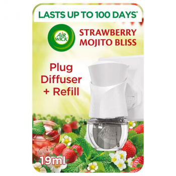 Air Wick Electrical Plug In Kit, Strawberry Mojito Bliss - Holder & 1 Refill