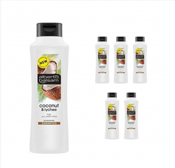 Alberto Balsam Coconut & Lychee Shampoo (6x 350mls)