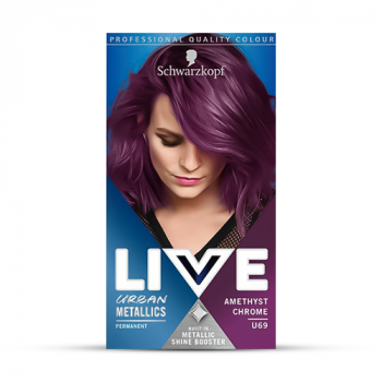Schwarzkopf Live Colour Urban Metallics Permanent Hair Dye - Amethyst Chrome U69