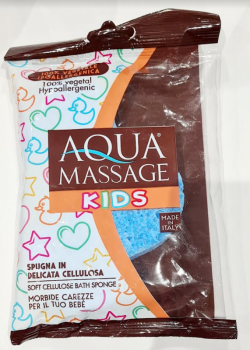 Aqua Massage Kids Cellulose Bath Sponge - Teddy Shape