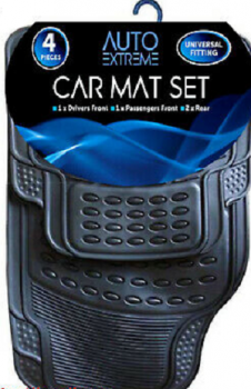 Auto Extreme Car Mats 4 Piece Set 1x Driver, 1x Passenger, 2x Rear
