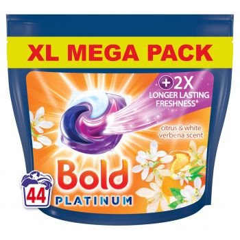 Bold Platinum Citrus & White Verbena Capsules, 44 Washes
