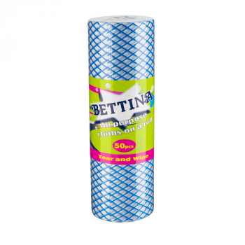 Bettina All Purpose Cloths On A Roll 50pcs