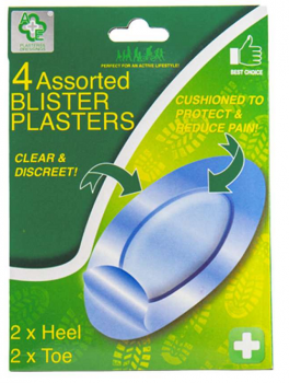 A+E Assorted Blister Plasters - 4 pack