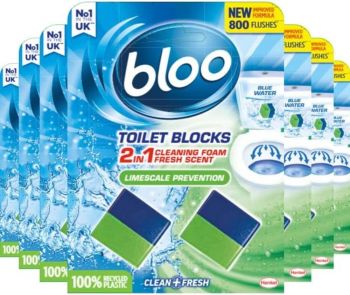 Bloo Toilet Blocks 2in1 Limescale Prevention 7x (2x 50g)