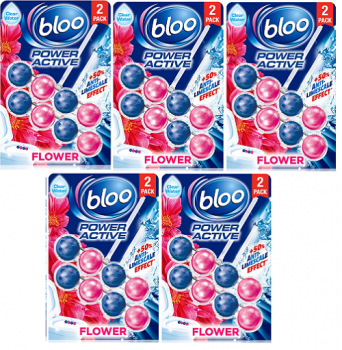 Bloo Power Active Trio Flower Rim Block 5 Packs (3 x 50g)