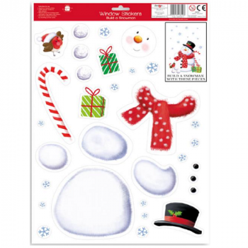 Giftmaker Window Stickers Build A Snowman