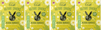 Burgess Excel Meadow Munchies Rabbit, Guinea Pig & Chinchilla Feeding Hay Treats (4x 1kg)