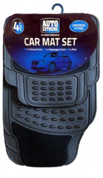 Auto Extreme Car Mats 4 Piece Set 1x Driver, 1x Passenger, 2x Rear (Mixed)