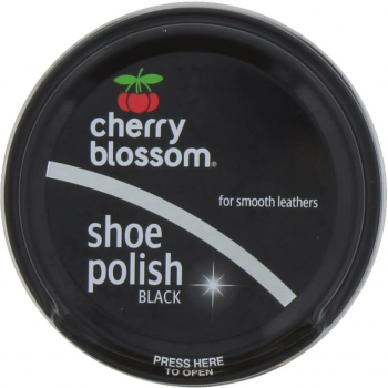 Cherry Blossom Shoe Polish for Smooth Leathers 50ml - Black