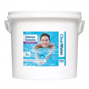 Clearwater 5kg Chlorine Granules Swimming Pool & Spa Water Treatment 