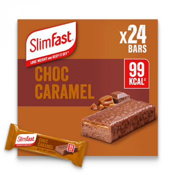 Slimfast Choc Caramel Balanced Snack Bars (24x 26g)
