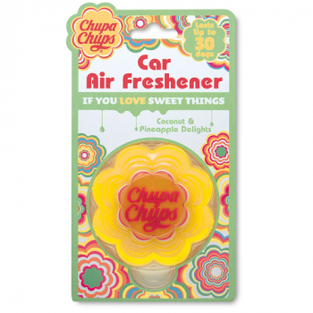 Chupa Chups Car Air Freshener Coconut & Pineapple Delights 1pc