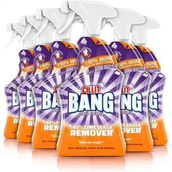  Cillit Bang Power Cleaner 100% Limescale Remover Spray 6 x 750ml 